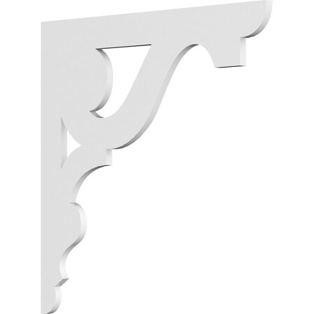 Ekena Millwork Robin Architectural Grade PVC Bracket, 5/8"W X 22"D X 22"H BKTP01X22X22RB